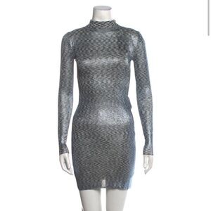 Missoni long sleeve gray dress